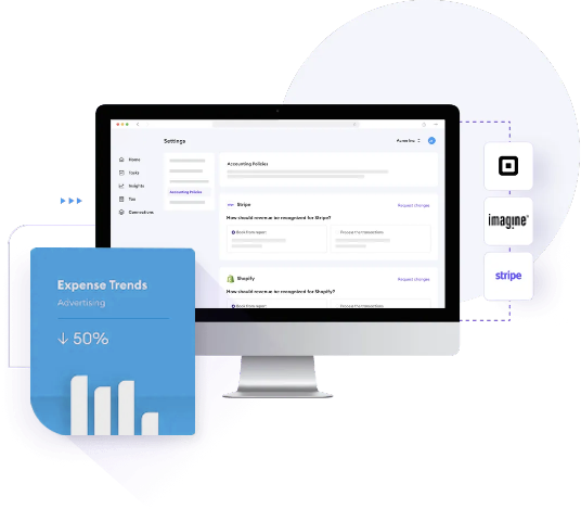 An intuitive user interface demonstrating the seamless BooksMerge accounting platform.