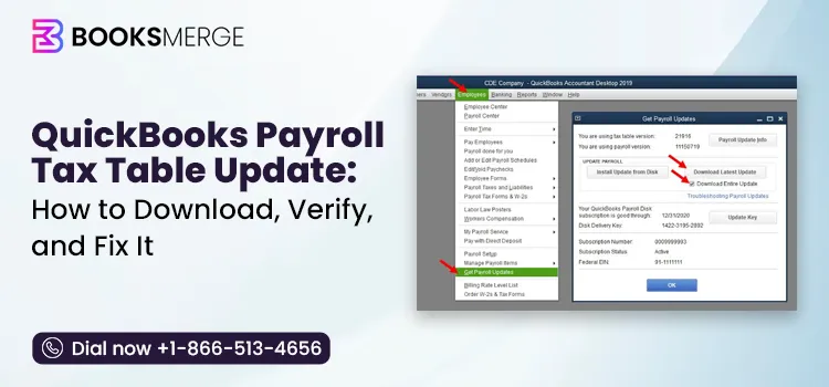 QuickBooks Payroll Tax Table Update